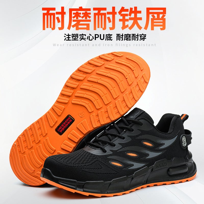 New Style Labor Protection Shoes Men'S Summer Breathable Deodorant Lightweight Soft Bottom Fly-Woven Anti-Smashing Anti-Puncture Safety Insulated Shoes 10Kv - Image 5
